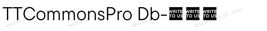 TTCommonsPro Db字体转换